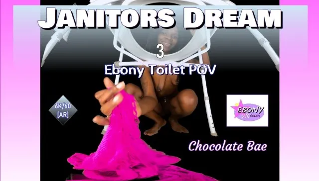 Janitors Dream Vol. 3 - Ebony Toilet POV Squirt Edition [Passthrough] VR Adult Videos