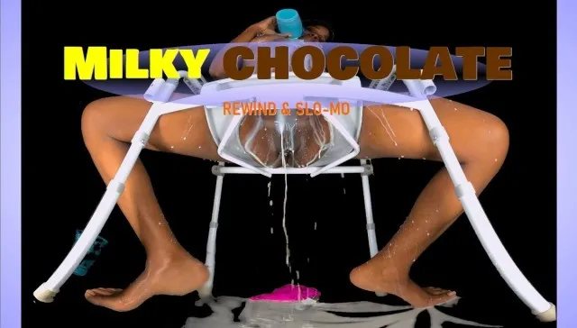 Milky Chocolate - Ebony Drenched in White Toilet POV [Passthrough] VR Adult Videos