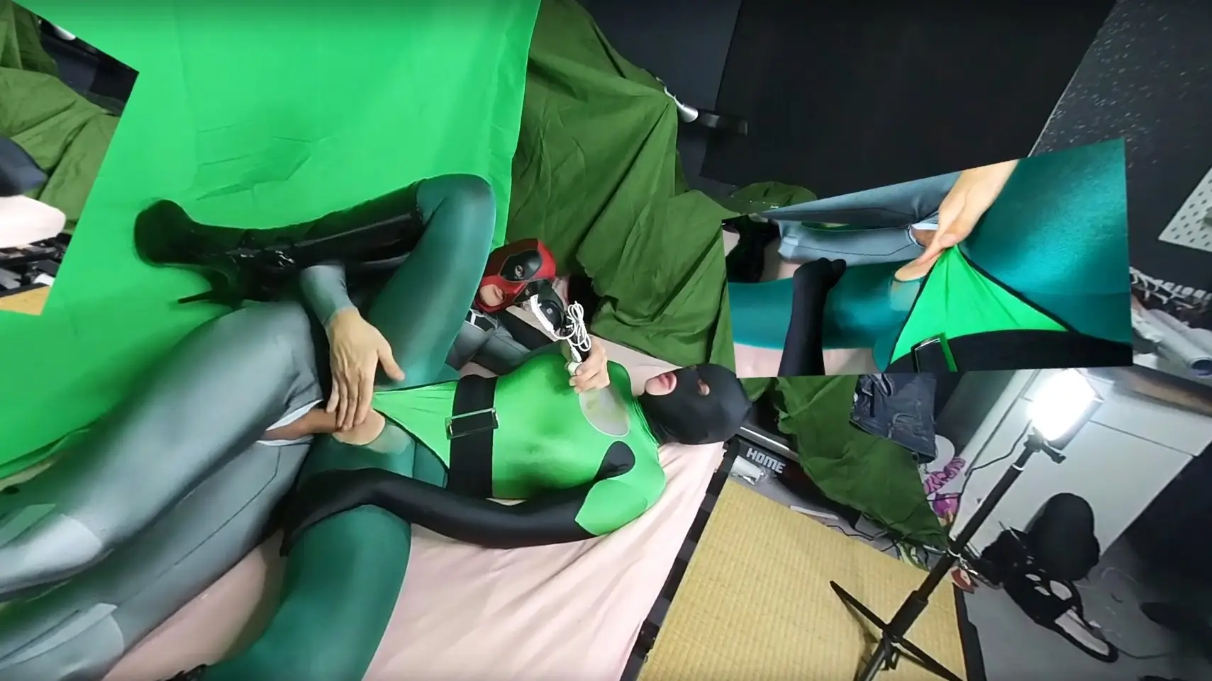 Nora Fox Full Green Leotard and Nylon VR Adult Videos