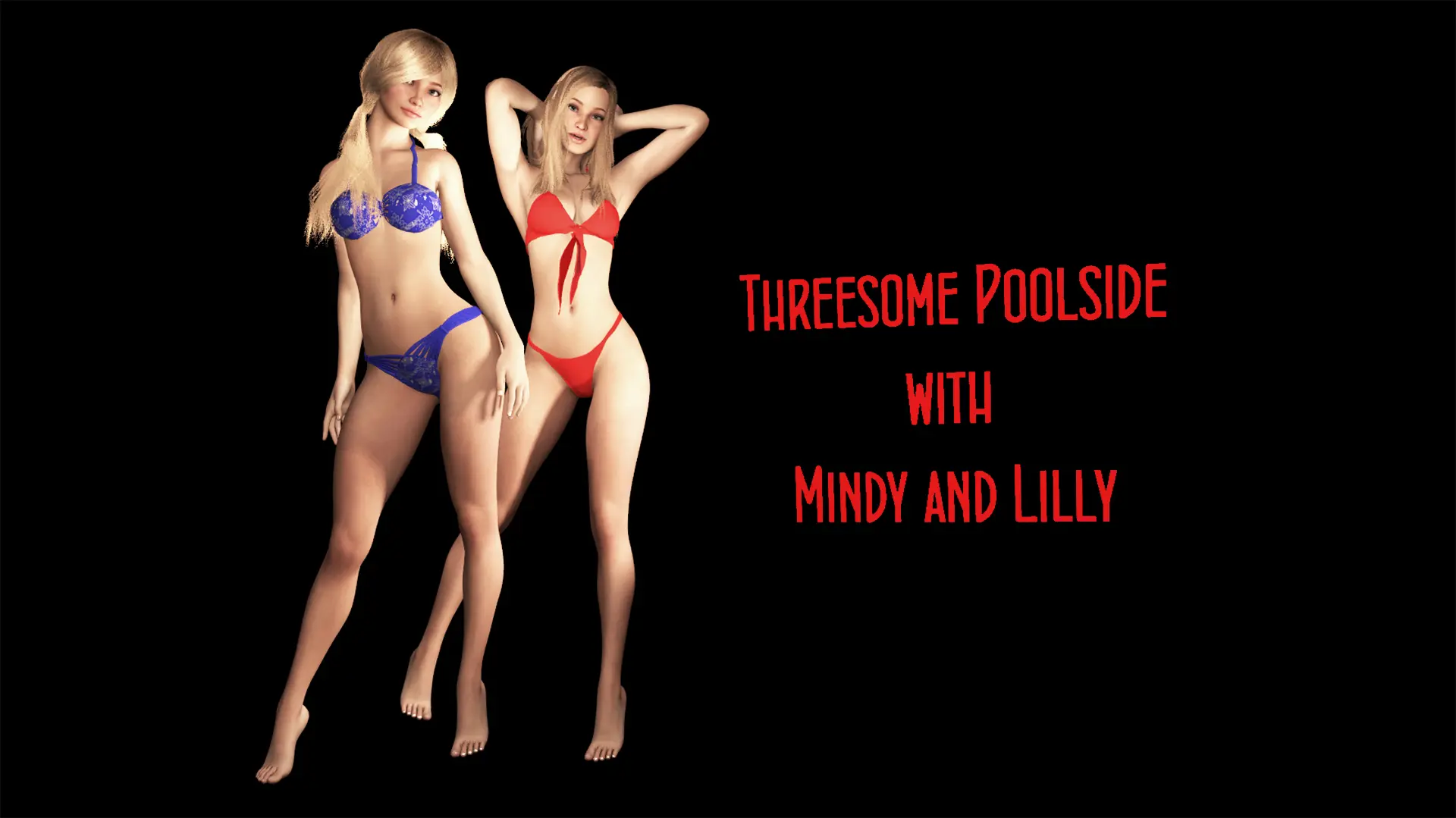 Threesome Poolside - Mindy and Lilly VR Adult Videos