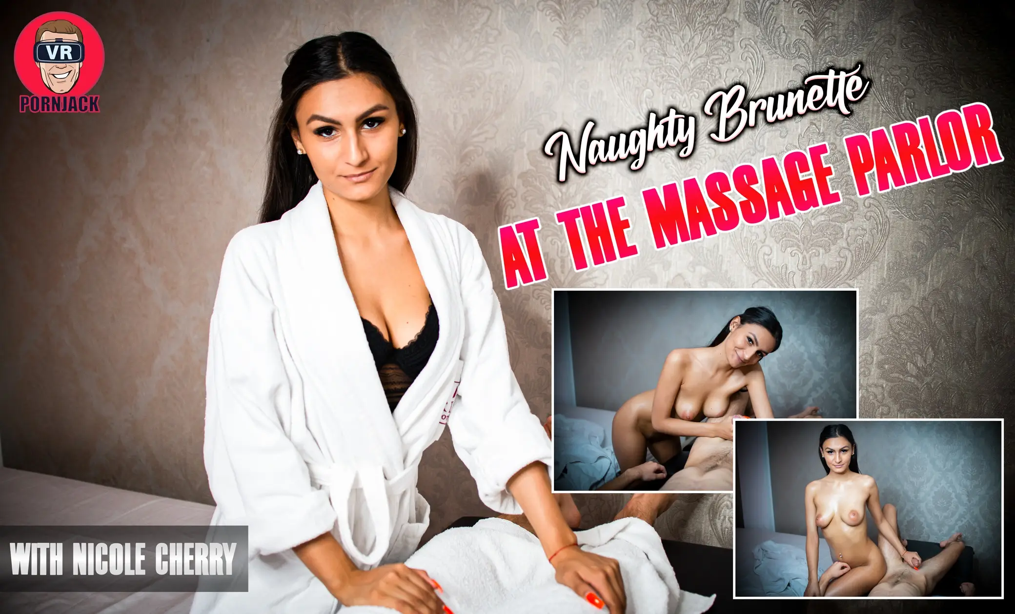 At The Massage Parlor - Naughty Brunette VR Adult Videos