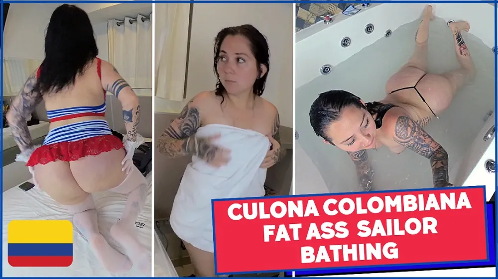 Culona Colombiana - Fat Ass Sailor Bathing VR Adult Videos