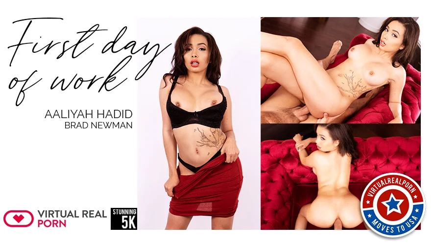 First Day Of Work - Aaliyah Hadid VR Adult Videos