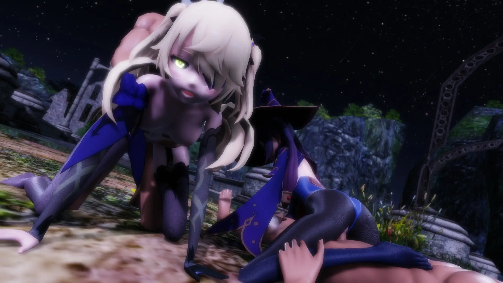 Genshin Impact - Mona &amp; Fischl Pleasure Ritual (A XXX Parody) VR Adult Videos
