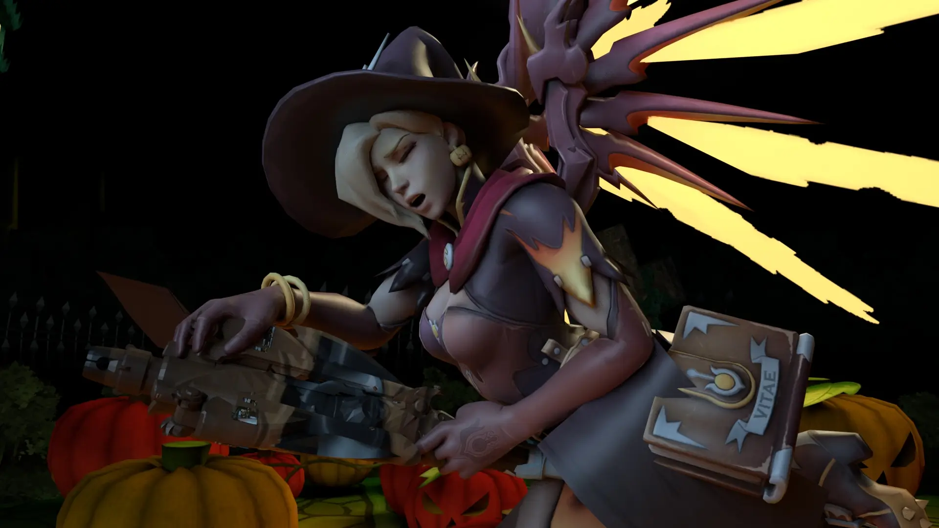 Witch Mercy Broomstick Grinding (A XXX Parody) VR Adult Videos