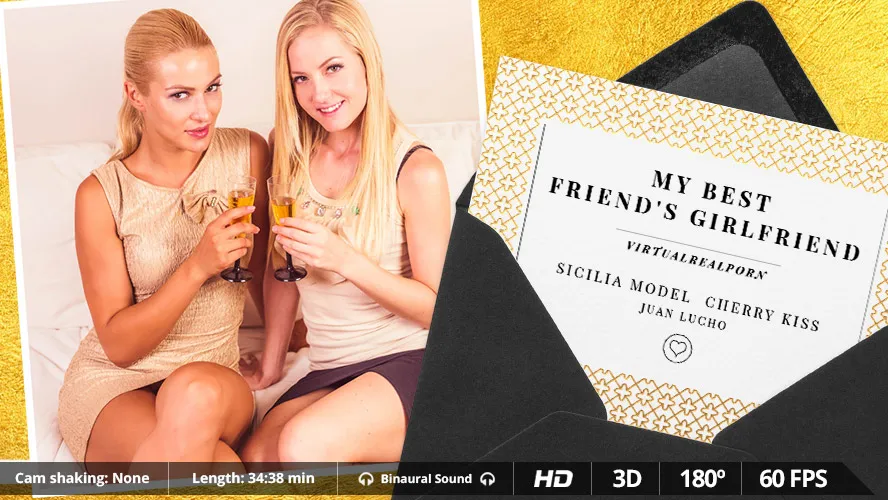 My Best Friend's Girlfriend - Lesbian Blondies Sharing Cock VR Adult Videos