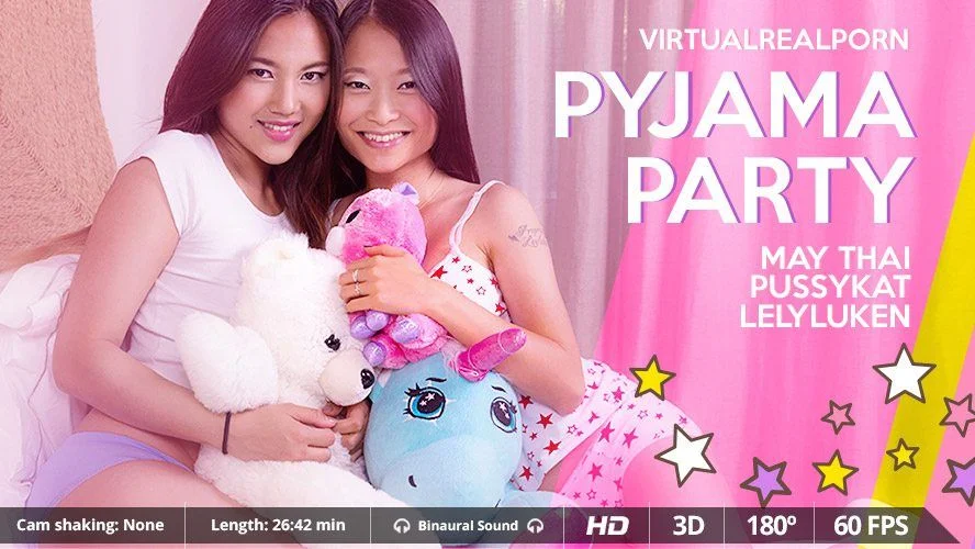 Pyjama Party - Erotic Asian Threesome Sexcapade VR Adult Videos
