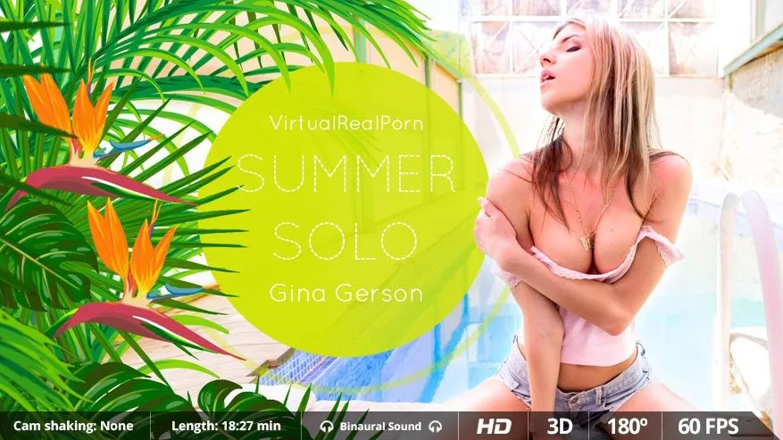 Summer Solo - VR Teen Sex with Gina Gerson VR Adult Videos