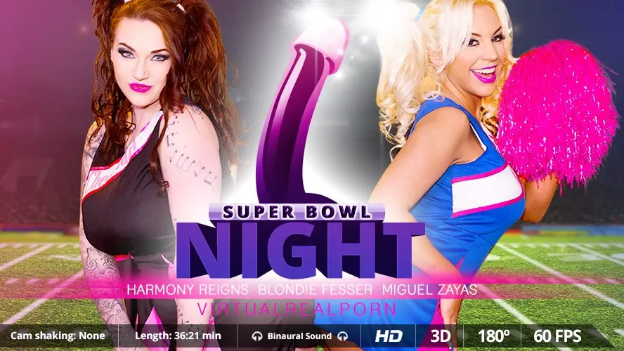 Super Bowl Night - Interracial BBW Threesome Hardcore VR Adult Videos