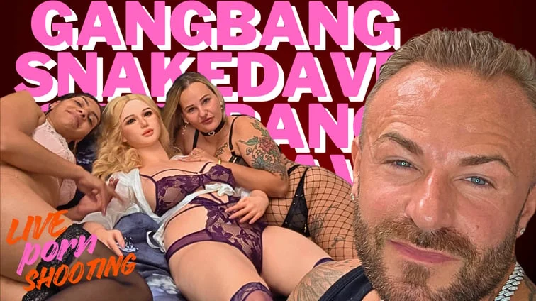Snake Daves Gangbang Live Porn Shooting